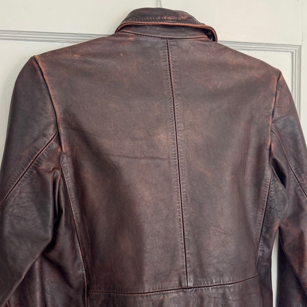 Golden Goose Dark Brown Leather Jacket - Size L - Picture 12 of 17